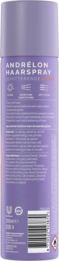 Beste recensies van π Andrélon Haarspray Glans - 6 X 250 Ml - Voordeelverpakking π 4 Beste recensies van π Andrélon Haarspray Glans - 6 X 250 Ml - Voordeelverpakking π - Afbeelding 2