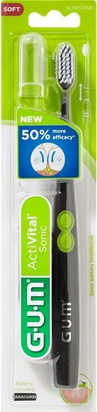 Uitgang π₯ GUM Activital Sonic Elektrische Tandenborstel - Zwart π€© 3 Uitgang π₯ GUM Activital Sonic Elektrische Tandenborstel - Zwart π€©