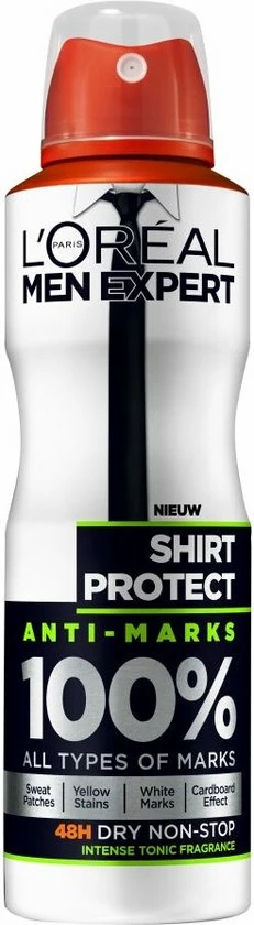 Aanbiedingen β€οΈ L’Oréal Paris Men Expert π Shirt Protection Deodorant - 6 X 150 Ml - Spray - Voordeelverpakking π 3 Aanbiedingen β€οΈ L’Oréal Paris Men Expert π Shirt Protection Deodorant - 6 X 150 Ml - Spray - Voordeelverpakking π