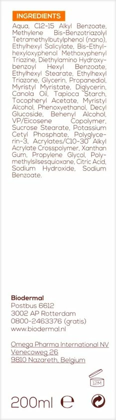 Nieuw β Biodermal Zonnemelk Gevoelige Huid - Zonnebrand Voor De Gevoelige Huid -SPF50+ 200 Ml π 5 Nieuw β Biodermal Zonnemelk Gevoelige Huid - Zonnebrand Voor De Gevoelige Huid -SPF50+ 200 Ml π - Afbeelding 3