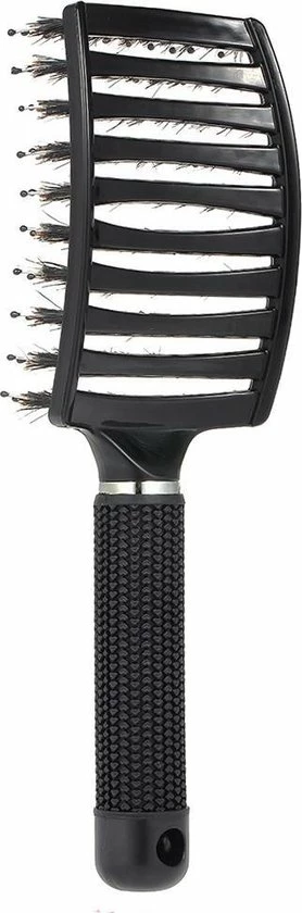 Kopen π Royaume De La Beauté Detangle Brush Zwart | Anti Klit | Zwijnenhaar | Nylon Haarborstel | Krulborstel | Boar | Detangling | Detangler Massage π₯° 5 Kopen π Royaume De La Beauté Detangle Brush Zwart | Anti Klit | Zwijnenhaar | Nylon Haarborstel | Krulborstel | Boar | Detangling | Detangler Massage π₯° - Afbeelding 3