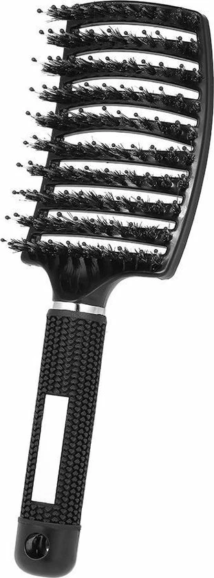 Kopen π Royaume De La Beauté Detangle Brush Zwart | Anti Klit | Zwijnenhaar | Nylon Haarborstel | Krulborstel | Boar | Detangling | Detangler Massage π₯° 8 Kopen π Royaume De La Beauté Detangle Brush Zwart | Anti Klit | Zwijnenhaar | Nylon Haarborstel | Krulborstel | Boar | Detangling | Detangler Massage π₯° - Afbeelding 6
