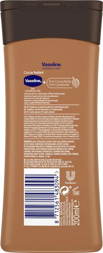 Beste recensies van π Vaseline Cocoa Radiant Intensive Care Bodylotion - 200 Ml 𧨠5 Beste recensies van π Vaseline Cocoa Radiant Intensive Care Bodylotion - 200 Ml 𧨠- Afbeelding 3