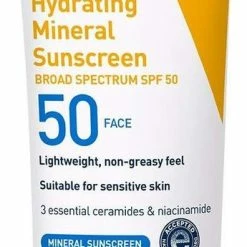 Beste deal 🥰 CeraVe Hydraterende Minerale Zonnebrandcrème SPF 50 Gezichtslotion - 75ml - Gezichtscrème 😉