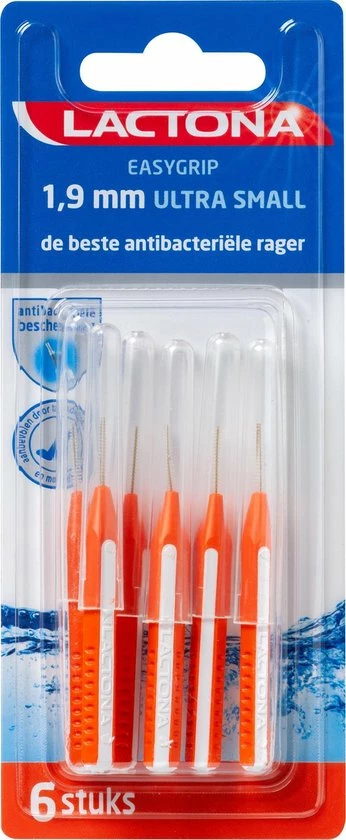 Goedkoop π Lactona Ragers Easygrip 1,9 Mm Ultra Small - Tandenrager - 6 Stuks π 4 Goedkoop π Lactona Ragers Easygrip 1,9 Mm Ultra Small - Tandenrager - 6 Stuks π - Afbeelding 2