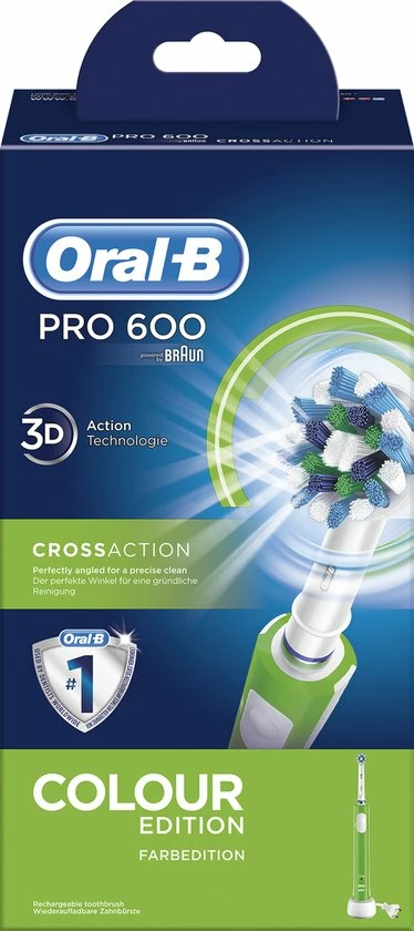 Goedkoop π Oral B Oral-B PRO 600 CrossAction - Roterende Tandenborstel - Green Edition βοΈ 6 Goedkoop π Oral B Oral-B PRO 600 CrossAction - Roterende Tandenborstel - Green Edition βοΈ - Afbeelding 4