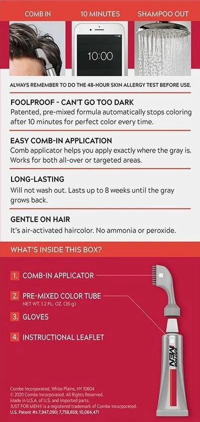 Groothandel ❤️ Just For Men Autostop Haarkleuring A45 Donkerbruin ✔️ 4 Groothandel ❤️ Just For Men Autostop Haarkleuring A45 Donkerbruin ✔️ - Afbeelding 2