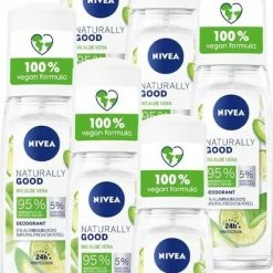Promo ⌛ NIVEA Naturally Good Bio Aloe Vera Deodorant Spray - 6 X 75 Ml - Voordeelverpakking 👏
