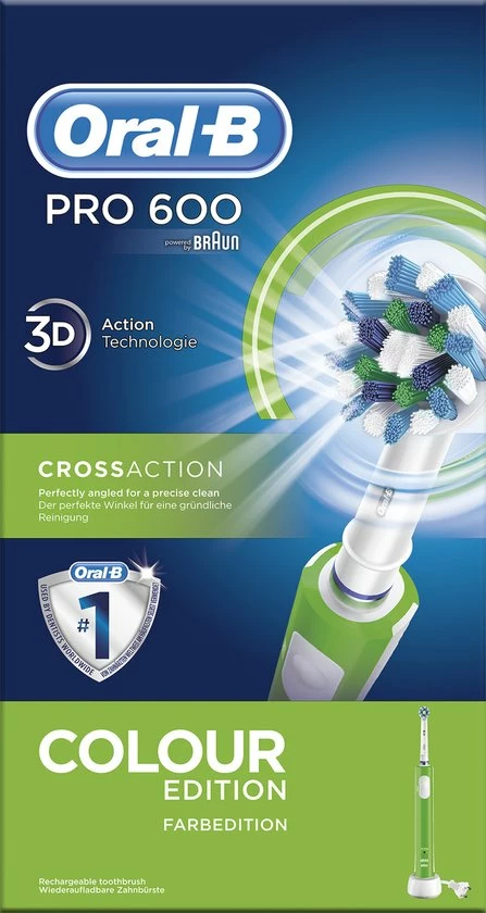 Goedkoop π Oral B Oral-B PRO 600 CrossAction - Roterende Tandenborstel - Green Edition βοΈ 10 Goedkoop π Oral B Oral-B PRO 600 CrossAction - Roterende Tandenborstel - Green Edition βοΈ - Afbeelding 8