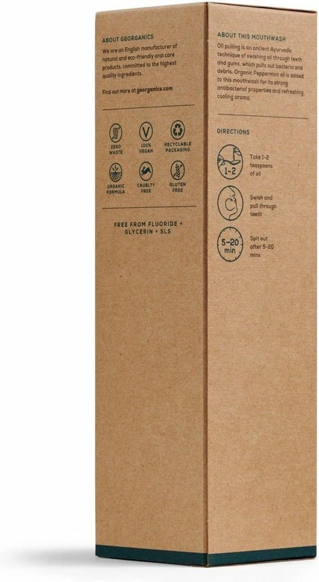 Promo βοΈ Mondspoeling Pepermunt (Oil Pulling) - Georganics 250 Ml π€© 5 Promo βοΈ Mondspoeling Pepermunt (Oil Pulling) - Georganics 250 Ml π€© - Afbeelding 3