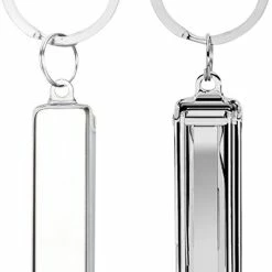 Flash-uitverkoop ❤️ INTER-ESQUE Nagelknipper Sleutelhanger - Met Nagelvijl - Zilver 👍