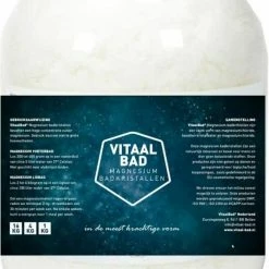 Beste deal 🥰 Magnesium Vlokken Citraat - 4.5 KG VitaalBad® Badkristallen Badzout - Meest Pure En Krachtige Verkrijgbaar - Voor Voetenbad Of Ligbad - 1 Pot 4500 Gram 🎉