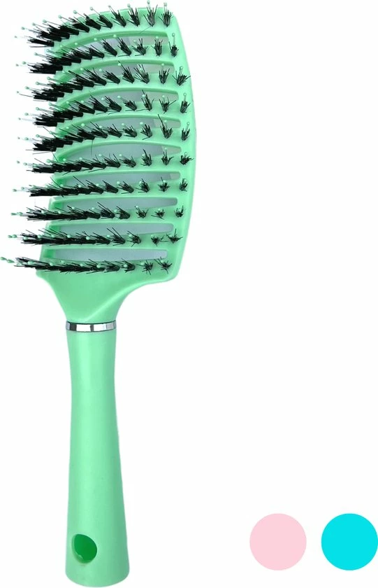 Coupon 🥰 MOONIE'S® Anti-Klit Haarborstel - Haarborstel - Curved - Föhn Haarborstel - Groen 🌟 3 Coupon 🥰 MOONIE'S® Anti-Klit Haarborstel - Haarborstel - Curved - Föhn Haarborstel - Groen 🌟