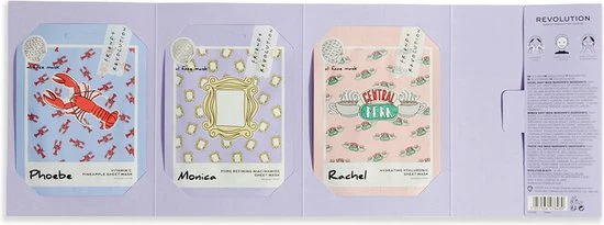 Uitgang βοΈ Makeup Revolution X Friends - Female Sheet Mask Set π 4 Uitgang βοΈ Makeup Revolution X Friends - Female Sheet Mask Set π - Afbeelding 2