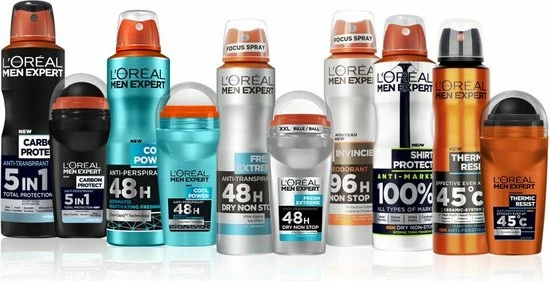 Aanbiedingen β€οΈ L’Oréal Paris Men Expert π Shirt Protection Deodorant - 6 X 150 Ml - Spray - Voordeelverpakking π 4 Aanbiedingen β€οΈ L’Oréal Paris Men Expert π Shirt Protection Deodorant - 6 X 150 Ml - Spray - Voordeelverpakking π - Afbeelding 2