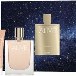 Aanbiedingen 👍 Hugo Boss Alive Giftset - Eau De Parfum 80 Ml + Bodylotion 75 Ml + Douchegel 50 Ml - Geschenkset 🛒