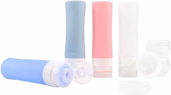Uitgang π Merkloos Reisverpakking – Navulbare Silicone Reisflesjes Incl. Reispotjes En Doorzichtige Toilettas – Reisset Met Reisflacons & Cosmetica Potjes - Vliegtuig π Handbagage Set –– 7 Stuks In Etui –80ML En 20ML - Reisaccessoires β 8 Uitgang π Merkloos Reisverpakking – Navulbare Silicone Reisflesjes Incl. Reispotjes En Doorzichtige Toilettas – Reisset Met Reisflacons & Cosmetica Potjes - Vliegtuig π Handbagage Set –– 7 Stuks In Etui –80ML En 20ML - Reisaccessoires β - Afbeelding 6