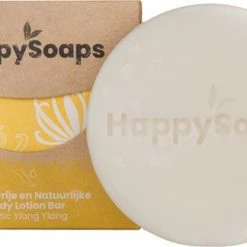 Aanbiedingen 🎉 HappySoaps Body Lotion Bar - Exotic Ylang Ylang - Verleidend Bloemige Geur, Verzogend & Hydraterend - 100% Plasticvrij, Vegan & Natuurlijk - 65gr 👏