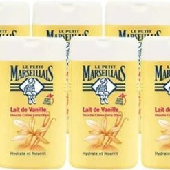 Uitgang ⌛ Le Petit Marseillais Douchecrème Vanillemelk 6 X 250ml - Voordeelverpakking ✔️