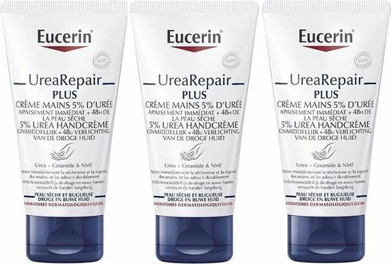 Gloednieuw π Eucerin Urea Repair Plus Handcrème 5% Urea 3x75ml π 3 Gloednieuw π Eucerin Urea Repair Plus Handcrème 5% Urea 3x75ml π