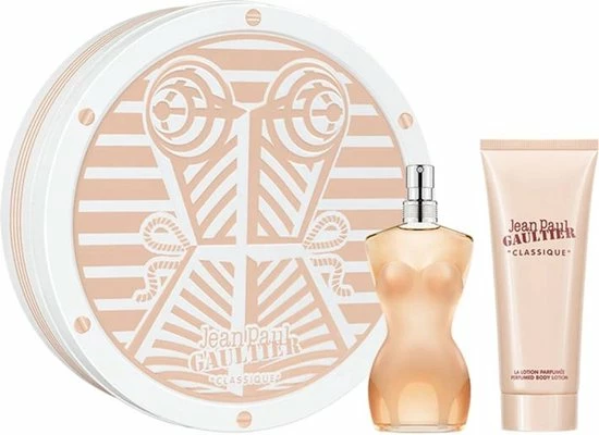 Korting π₯ Jean Paul Gaultier Classique Giftset - 50 Ml Eau De Toilette Spray + 75 Ml Bodylotion - Cadeauset Voor Dames β 3 Korting π₯ Jean Paul Gaultier Classique Giftset - 50 Ml Eau De Toilette Spray + 75 Ml Bodylotion - Cadeauset Voor Dames β