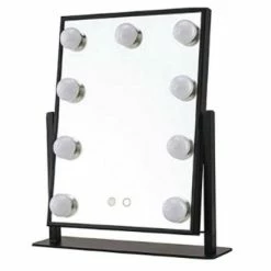 Coupon 😀 LYVION Hollywood Spiegel Met LED Verlichting - Make-upspiegel - Zwart 🧨