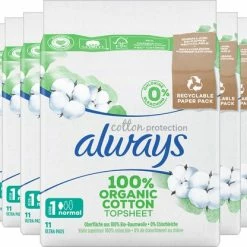 Beste deal ⌛ Always Cotton Protection - Normal - Maandverband Met Vleugels - Voordeelverpakking 10 X 11 Stuks ⭐