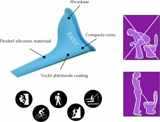 Goedkoop π₯ Easy Plastuit - Blauw - Plastuit Voor Vrouwen - Plastuitjes - Urinaal - Siliconen-plaskoker - Plas Zak π 4 Goedkoop π₯ Easy Plastuit - Blauw - Plastuit Voor Vrouwen - Plastuitjes - Urinaal - Siliconen-plaskoker - Plas Zak π - Afbeelding 2