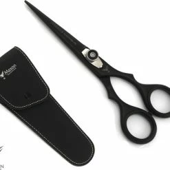 Hete verkoop 🔥 Maxon Professionele 5.5" Knipschaar - Rechtshandige/Linkshandige Kappersschaar - Matzwart 😍