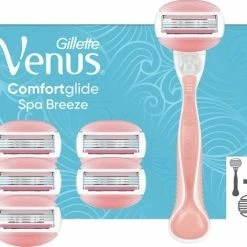 Gloednieuw 😍 Gillette Venus Comfortglide Spa Breeze Scheersysteem Voor Vrouwen + 5 Scheermesjes 🥰 -La Roche Shop 550x427
