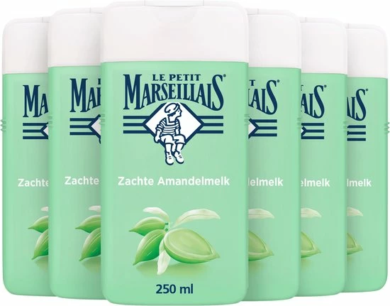 Korting ✨ Le Petit Marseillais Extra Doux Zachte Amandelmelk Douchecrème, Licht Schuimende Douchecrème Met De Geur Van Amandelen, 6 X 250 Ml 🔥 4 Korting ✨ Le Petit Marseillais Extra Doux Zachte Amandelmelk Douchecrème, Licht Schuimende Douchecrème Met De Geur Van Amandelen, 6 X 250 Ml 🔥 - Afbeelding 2