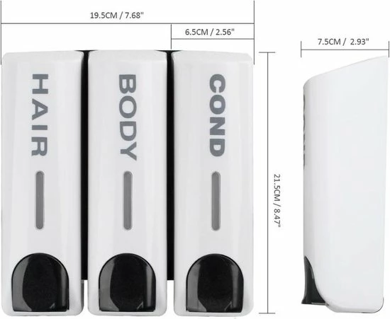 Goedkoop π WiseGoods Luxe Shampoo & Zeepdispenser - Wandmontage - Muur Zeep Dispenser - Zeeppompje Douche - Badkamer - Goud - 3 -Delig β€οΈ 14 Goedkoop π WiseGoods Luxe Shampoo & Zeepdispenser - Wandmontage - Muur Zeep Dispenser - Zeeppompje Douche - Badkamer - Goud - 3 -Delig β€οΈ - Afbeelding 12