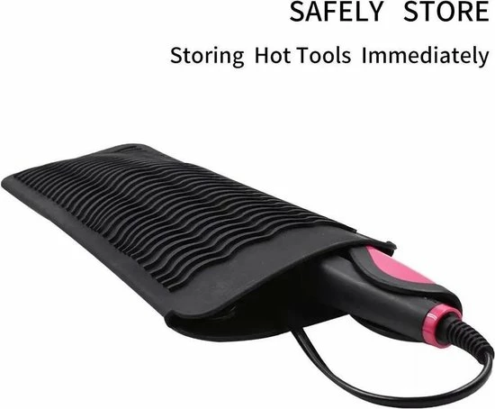 Nieuw 𧨠Royaume De La Beauté Hittebestendige Mat | Hittemat | Heat Protector | Pro Siliconen Sleeve | Stijltang Mat | Fohn Haardrogers Houder | Krultang Mat | Haaraccessoires | Hoes | Max 230 | Instagram | Tik Tok π 8 Nieuw 𧨠Royaume De La Beauté Hittebestendige Mat | Hittemat | Heat Protector | Pro Siliconen Sleeve | Stijltang Mat | Fohn Haardrogers Houder | Krultang Mat | Haaraccessoires | Hoes | Max 230 | Instagram | Tik Tok π - Afbeelding 6