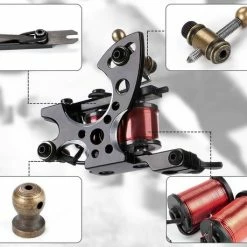 Coupon 😉 Stigma Complete Tattoo Set Met Tatoeage Gun Liner Shader 5x Inkt En 20 Tattoo Naalden, Oefenhuid ⭐ -La Roche Shop 550x459 1