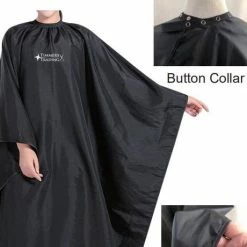 Flash-uitverkoop 🤩 Timmers Trading Nylon Kappersschort Kapmantel - Waterproof Salon Kappersmantel Verfschort Met Button Sluiting 🌟 -La Roche Shop 550x460 2