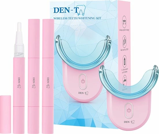 Uitgang ๐ DEN-T® U-shape PRO - Tandenbleekset - 32 LED - Zonder Peroxide - Tandenbleken - Teeth Whitening - Roze - ๐ฅ 3 Uitgang ๐ DEN-T® U-shape PRO - Tandenbleekset - 32 LED - Zonder Peroxide - Tandenbleken - Teeth Whitening - Roze - ๐ฅ