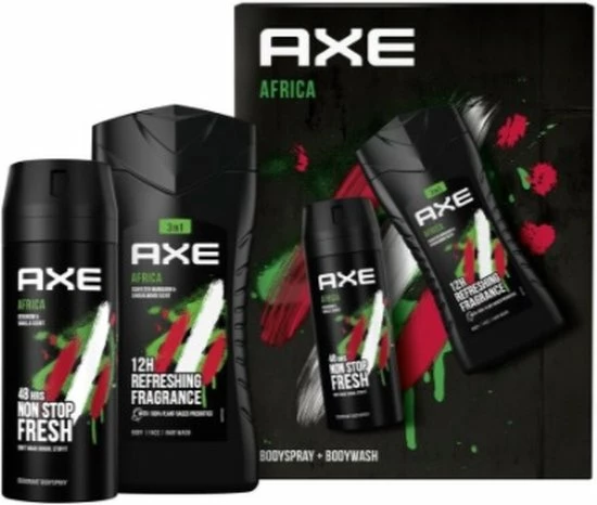 Promo β AXE Africa Geschenkset - Giftset - Bodyspray En Douchegel π₯ 4 Promo β AXE Africa Geschenkset - Giftset - Bodyspray En Douchegel π₯ - Afbeelding 2