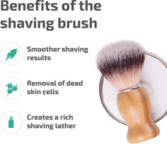 Flash-uitverkoop π Biowust Scheerkwast Natural Wood - 100% Vegan - Zero Waste β 6 Flash-uitverkoop π Biowust Scheerkwast Natural Wood - 100% Vegan - Zero Waste β - Afbeelding 4