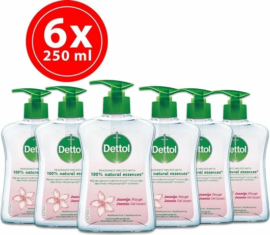 Begroting π Dettol Handzeep - Antibacterieel - Jasmijn - 100% Natuurlijke Oliën - 6 X 250 Ml π― 3 Begroting π Dettol Handzeep - Antibacterieel - Jasmijn - 100% Natuurlijke Oliën - 6 X 250 Ml π―