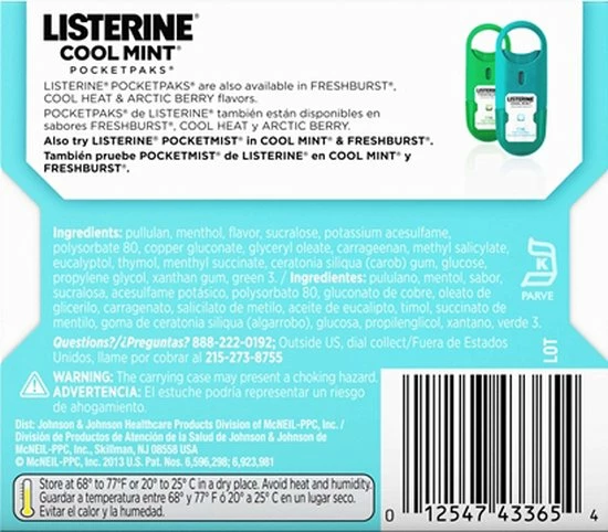 Korting π Listerine CoolMint Pocket Paks - Strips Tegen Slechte Adem - Geen Mondwater Nodig - Total Care- 8 Stuks π 5 Korting π Listerine CoolMint Pocket Paks - Strips Tegen Slechte Adem - Geen Mondwater Nodig - Total Care- 8 Stuks π - Afbeelding 3