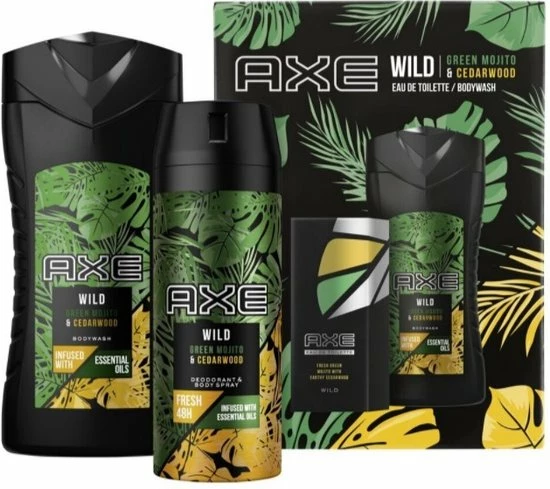 Beste Verkoop π AXE Men Wild Mojito & Cedarwood - Bodywash + Deospray Cadeaupakket 𧨠4 Beste Verkoop π AXE Men Wild Mojito & Cedarwood - Bodywash + Deospray Cadeaupakket 𧨠- Afbeelding 2