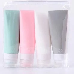 Aanbiedingen ✨ BOTC Reisflesjes - 80ml - Siliconen Reisflacons - 4 Stuks - Reisaccessoires 🧨 -La Roche Shop 550x494 2