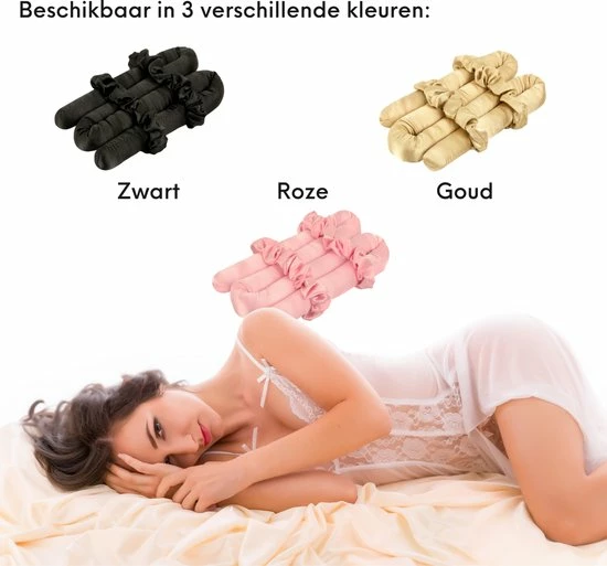 Korting β¨ Merkloos Heatless Curls Satijn | Prachtige Krullen Zonder Haarbeschadiging | Satijnen Haarkruller | Heatless Curling Ribbon | Zwart π 7 Korting β¨ Merkloos Heatless Curls Satijn | Prachtige Krullen Zonder Haarbeschadiging | Satijnen Haarkruller | Heatless Curling Ribbon | Zwart π - Afbeelding 5