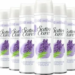 Flash-uitverkoop ❤️ Gillette Venus Satin Care Scheergel - Lavendel Geur - Voor Vrouwen - 6 X 200 Ml 😀