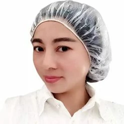 Hete verkoop 😉 LOUZIR Handige Wegwerp Douche Muts Transparant -20 Stuks 👍 -La Roche Shop 550x518 1