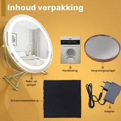 Promo ✔️ Great’s® Great's® Make Up Spiegel Met LED Verlichting - Visagie Spiegel Rond - Incl. Close Up 10x - Goud 👏 15 Promo ✔️ Great’s® Great's® Make Up Spiegel Met LED Verlichting - Visagie Spiegel Rond - Incl. Close Up 10x - Goud 👏 -La Roche Shop 550x523 3