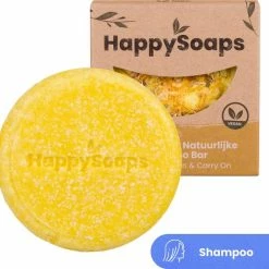Begroting 🛒 HappySoaps Shampoo Bar - Chamomile Down & Carry On - Geblondeerd En Blond Haar - 100% Plasticvrij, Natuurlijk En Vegan - 70gr 🔥