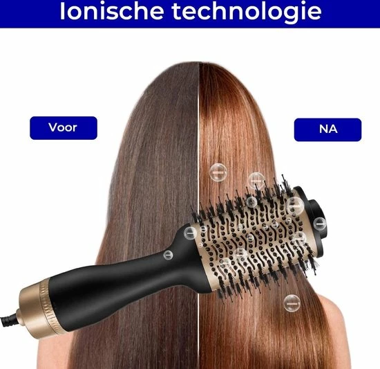 Groothandel π Fohn Borstel 3 In 1 - Keramische Magic Brush Voor Lang / Kort / Stijl / Krullen - 1200W - Zwart Van Zedar π 5 Groothandel π Fohn Borstel 3 In 1 - Keramische Magic Brush Voor Lang / Kort / Stijl / Krullen - 1200W - Zwart Van Zedar π - Afbeelding 3
