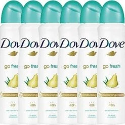 Promo 😍 Dove Go Fresh Pear & Aloe Vera Anti-Transpirant Deodorant Spray - 6 X 150 Ml - Voordeelverpakking 🤩 -La Roche Shop 550x534 12