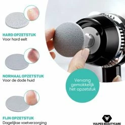 Kopen 🎁 Vulpes Goods Vulpes BeautyCare® Elektrische Eelt Verwijderaar Pro – Stofzuigfunctie – 3 Snelheden – Inclusief 3 Vijlschijven & Borstel - USB-Oplaadbaar 😀 -La Roche Shop 550x535 2